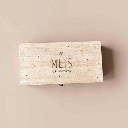 Gepersonaliseerd doosje - Puntjes pret